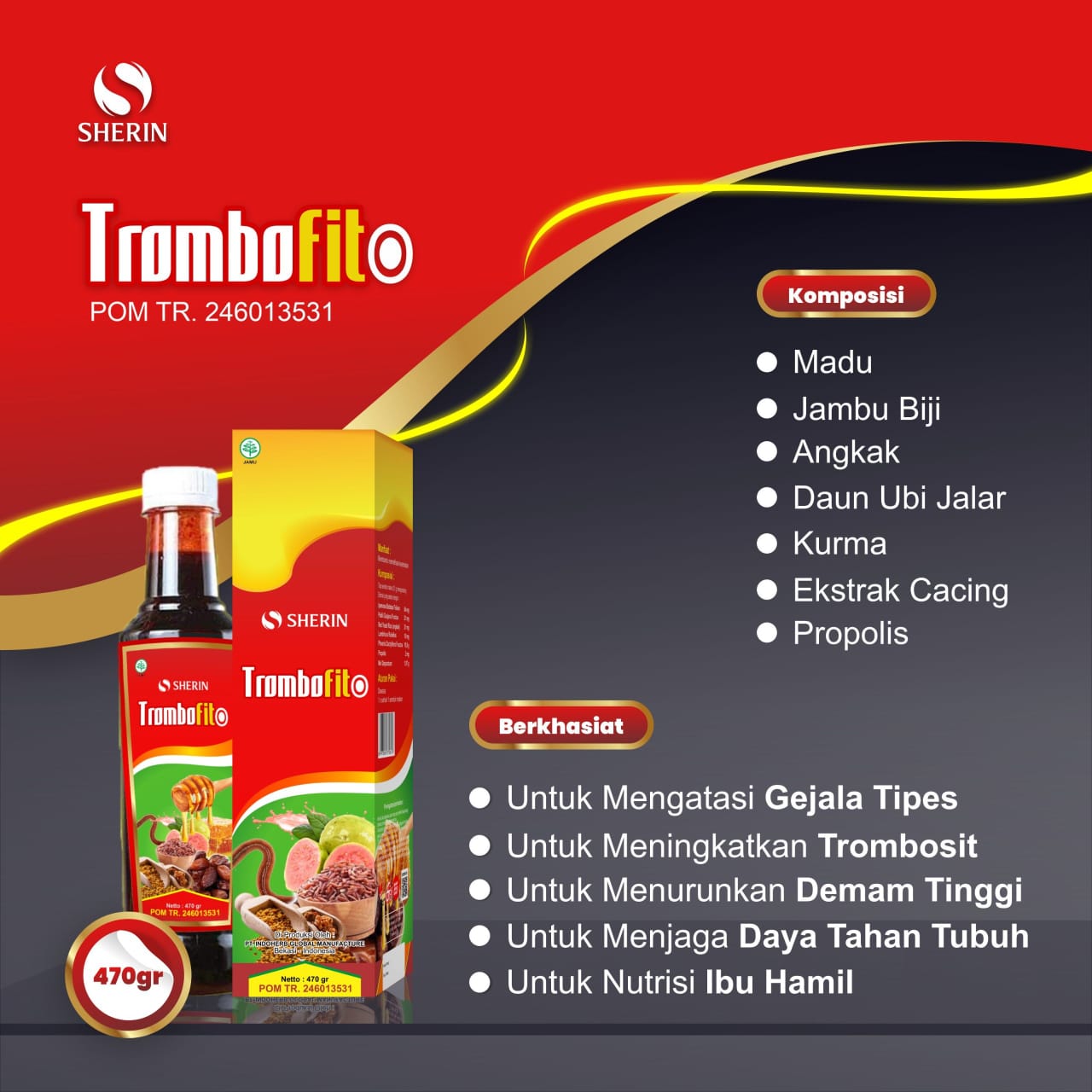 Madu Sarikurma Angkak Trombofit