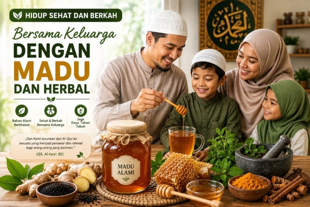 Manfaat madu dan herbal untuk keluarga muslim