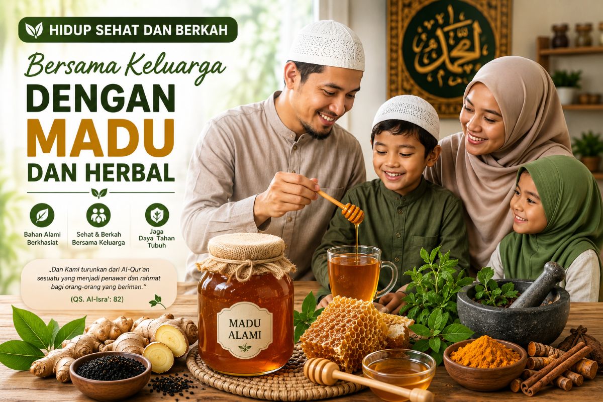 Manfaat madu dan herbal untuk keluarga muslim